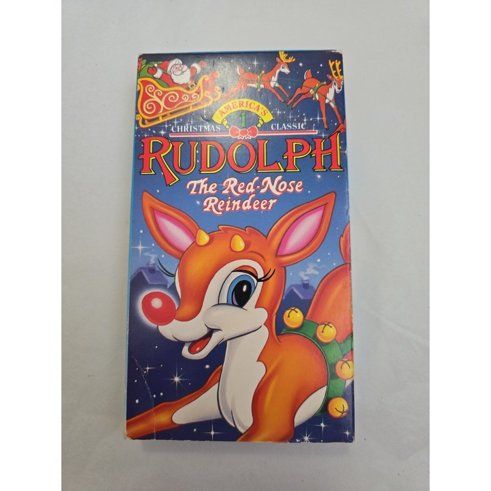 Rudolph The Red Nose Reindeer Christmas Kids Cartoon VHS